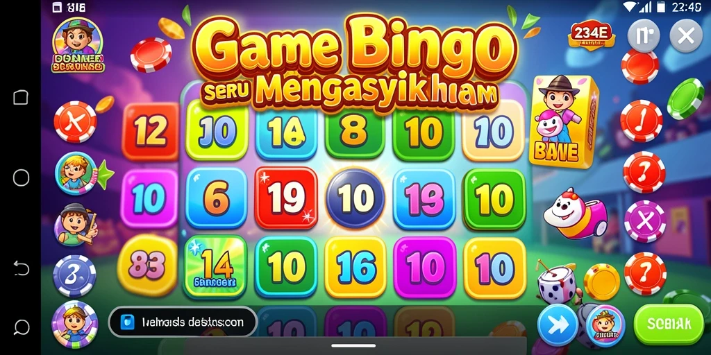 Tampilan gameplay Bingo yang mengasyikkan dan interaktif.
