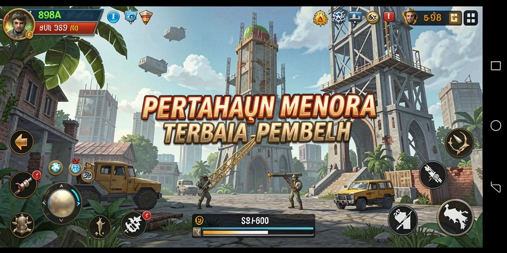 Tampilan permainan 898A yang menegangkan dengan grafis menawan.