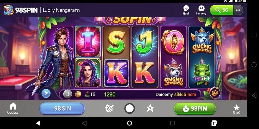 Screenshot gameplay seru dari 98SPIN yang menampilkan mesin slot menarik.