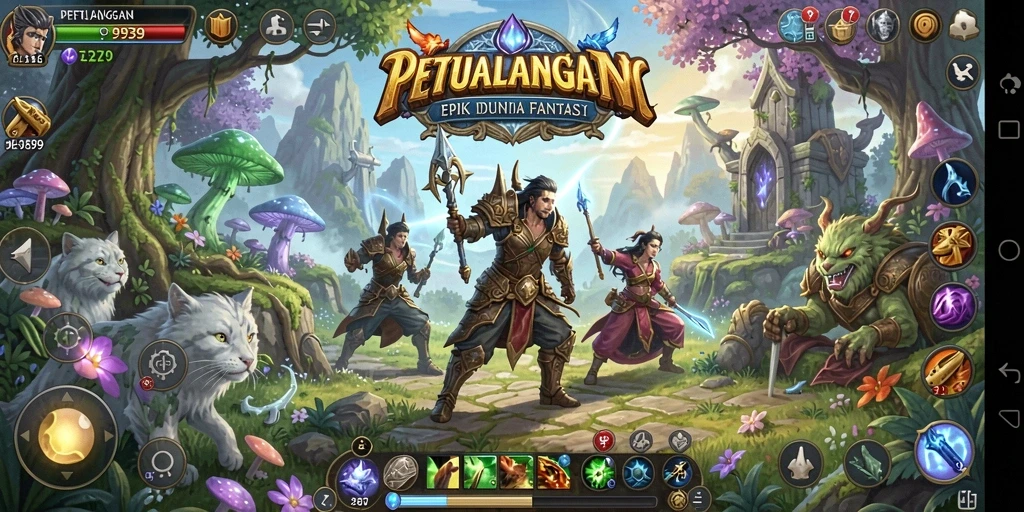 Gameplay RPG seru dan mendebarkan dalam 9939, penuh aksi dan petualangan.