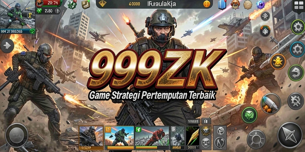 Gameplay seru dalam pertempuran strategi 999ZK.