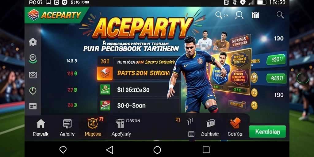 Tampilan gameplay menarik dan interaktif dari ACEPARTY di layar perangkat.