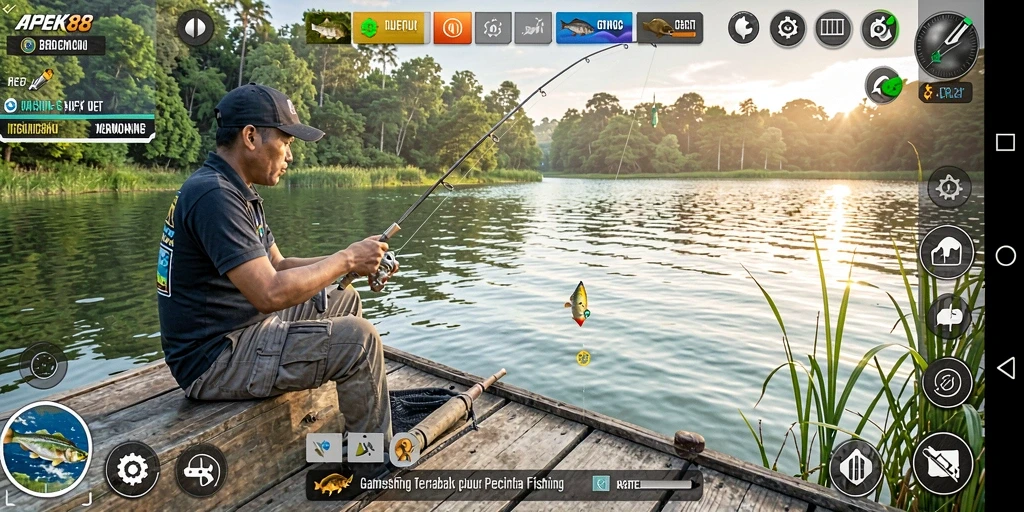 Tangkapan ikan yang memukau dalam APEK88 dengan grafis realistis.