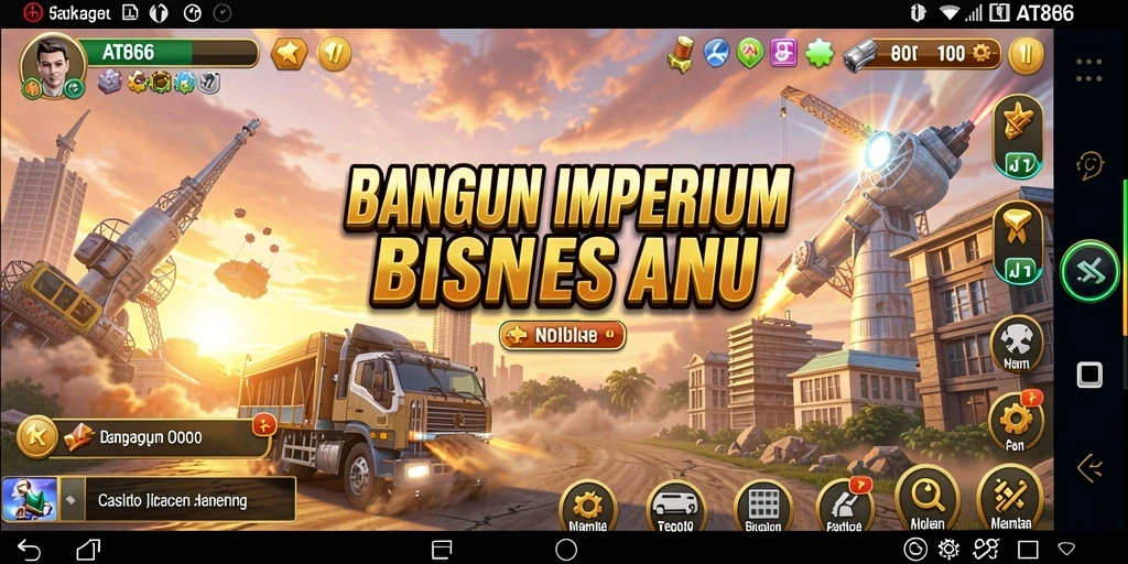 Screenshot AT866 menampilkan momen seru dalam gameplay Tycoon.