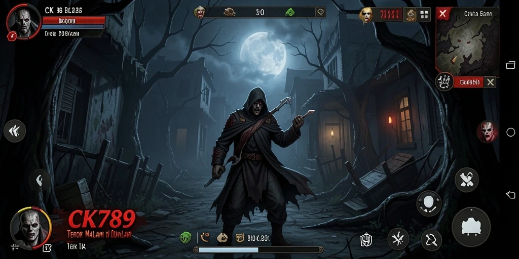 Gameplay CK789 yang menegangkan dengan atmosfer mencekam.