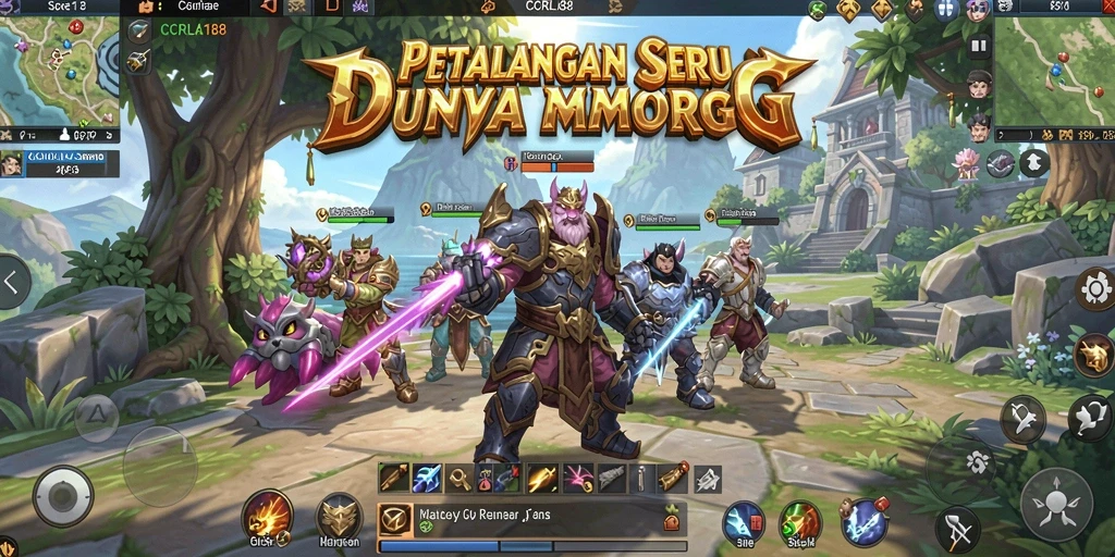 Gameplay seru CORLA188 menampilkan aksi petualangan MMORPG.