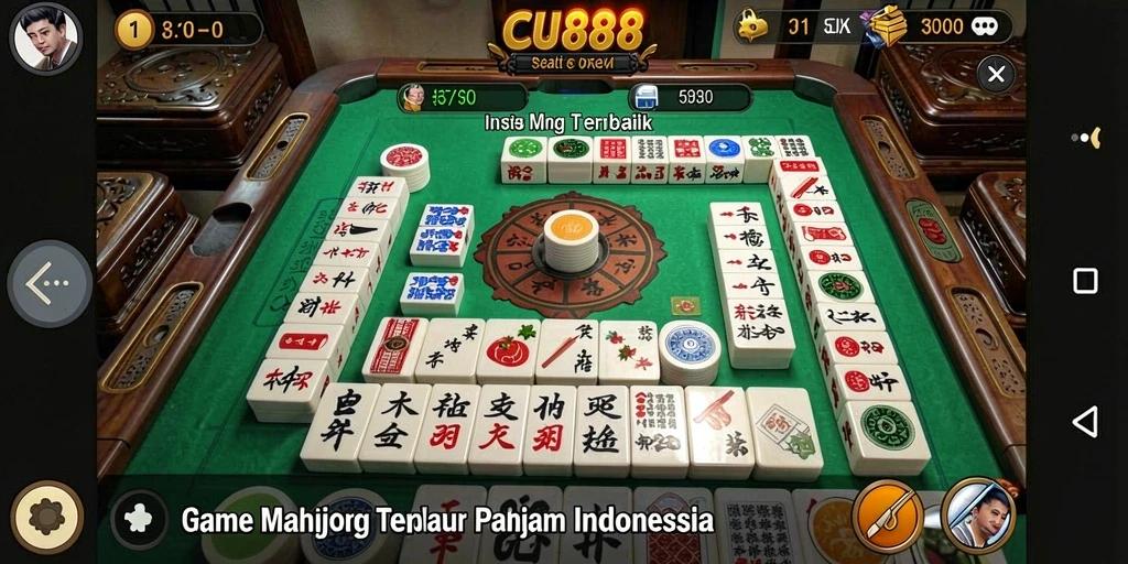 Tampilan gameplay seru dalam <strong>CU888</strong> yang menampilkan Mahjong klasik.