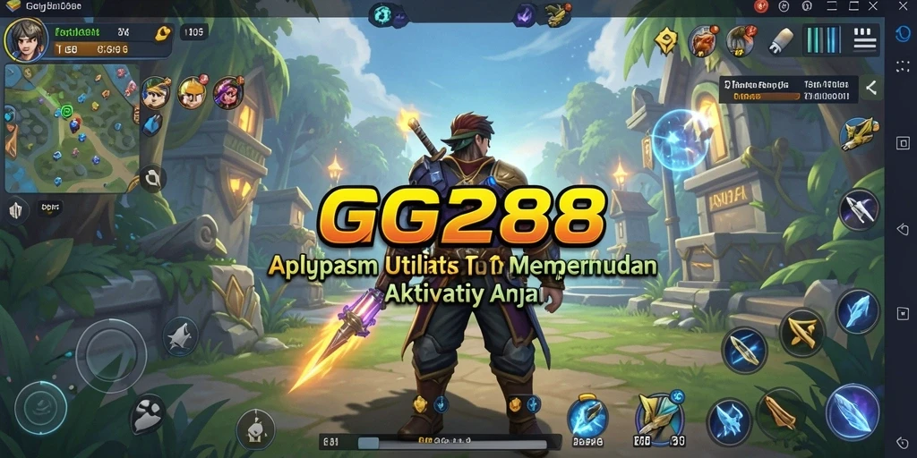 Tampilan antarmuka GG288 yang sederhana dan intuitif.