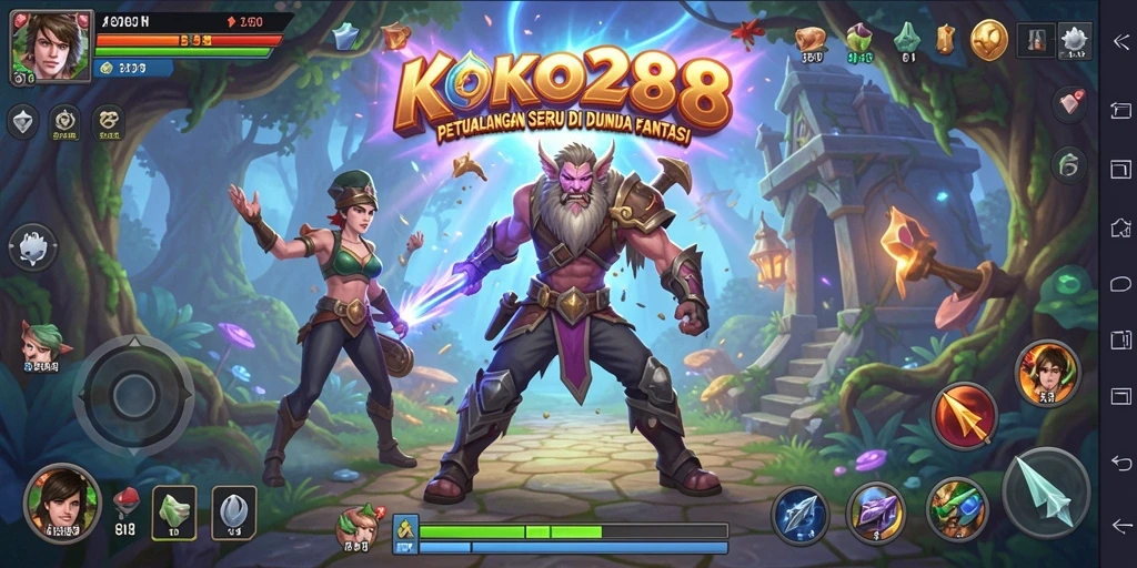 Tampilan gameplay seru dan menakjubkan dari KOKO288.