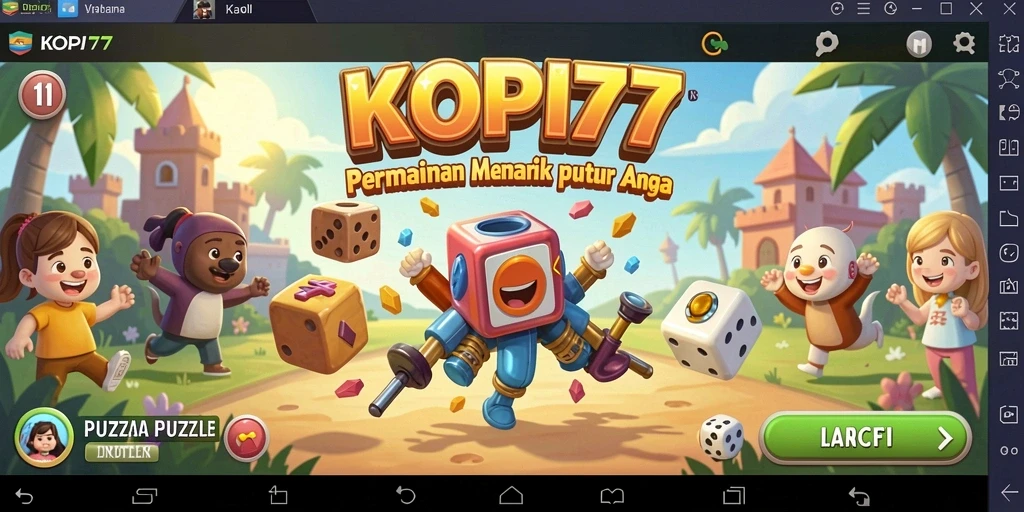 Tampilan gameplay KOPI77 yang seru dengan berbagai teka-teki menantang.