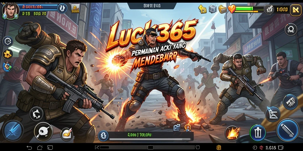 Screenshot gameplay LUCK365 menampilkan pertempuran seru yang penuh aksi.