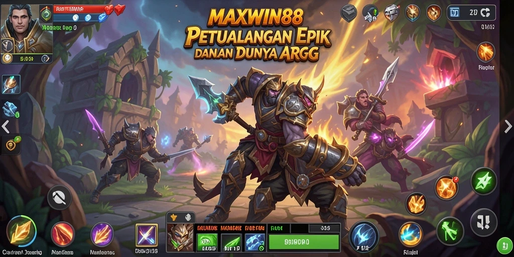 Screenshot gameplay <strong>MAXWIN88</strong> dengan aksi pertarungan seru dan grafis menawan.