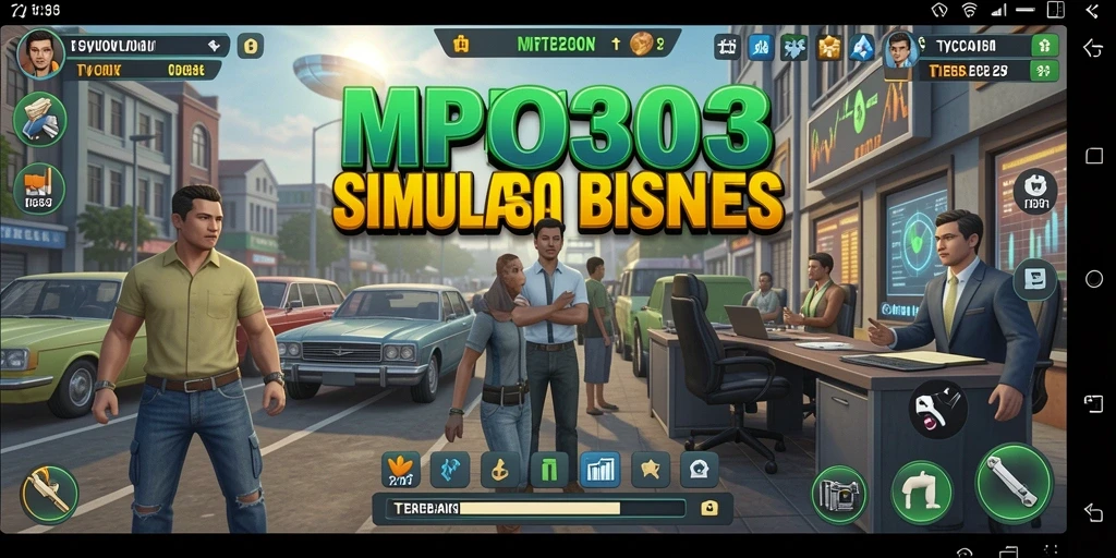Screenshot MPO303 menampilkan gameplay Tycoon yang menarik dan interaktif.