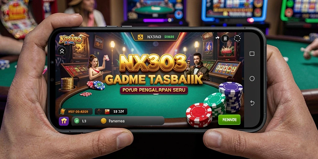 Screenshot NX303 menunjukkan gameplay Kasino yang penuh aksi dan seru.