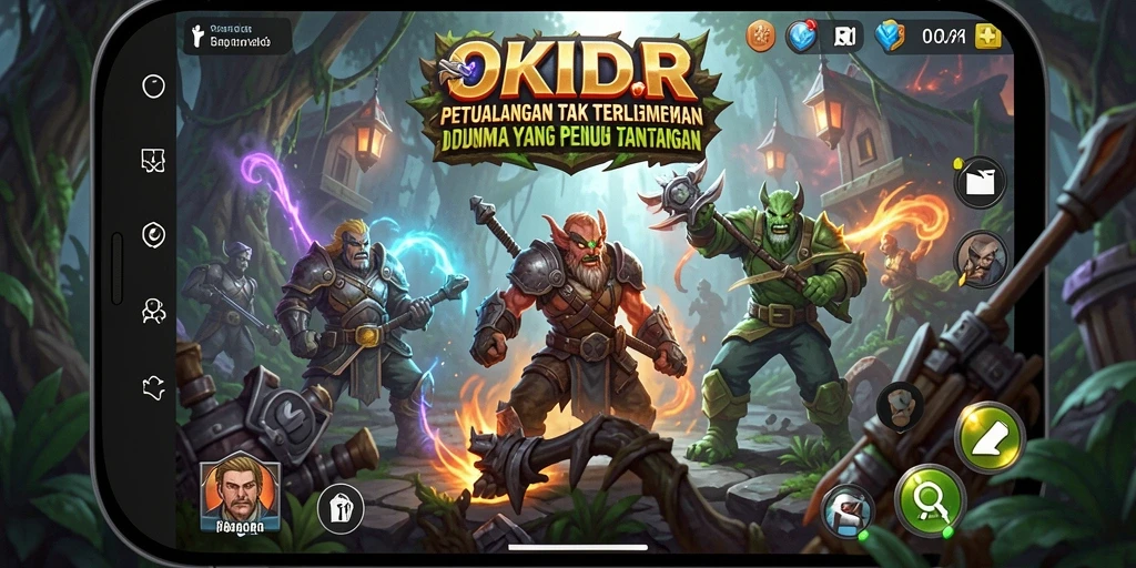 Tampilan gameplay OKIDR yang memukau dan penuh aksi petualangan.