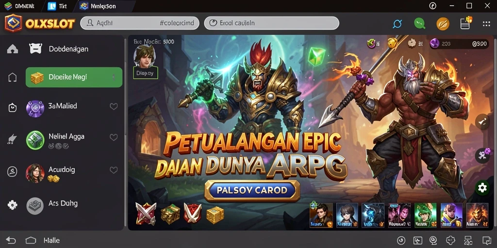 Gameplay seru OLXSLOT dengan pertarungan epik dan eksplorasi dunia.