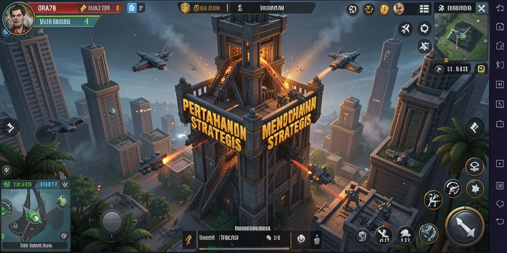 Tampilan gameplay ORA78 yang seru dalam membangun menara pertahanan.