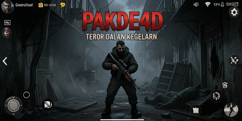 Tangkapan layar PAKDE4D yang menunjukkan momen menegangkan dalam gameplay.