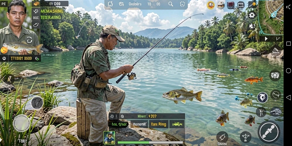 Tangkapan ikan yang menakjubkan dalam gameplay PT89.