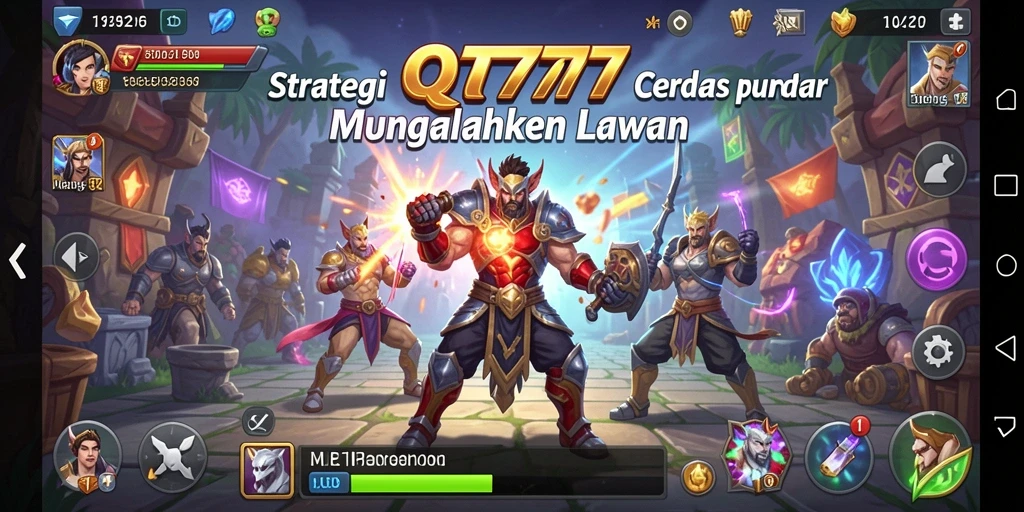 Tampilan gameplay QT777 yang menegangkan dan strategis.