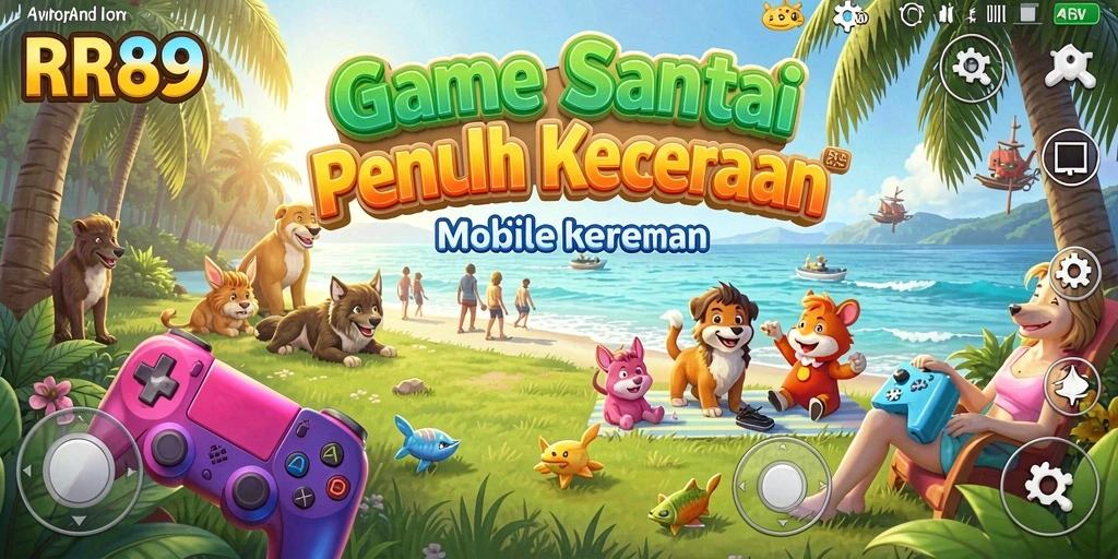 Screenshot gameplay <strong>RR89</strong> menunjukkan suasana santai dan menyenangkan.
