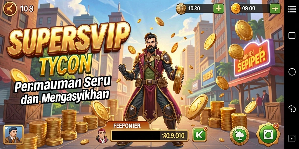 Tampilan gameplay Tycoon yang menarik dan penuh strategi.