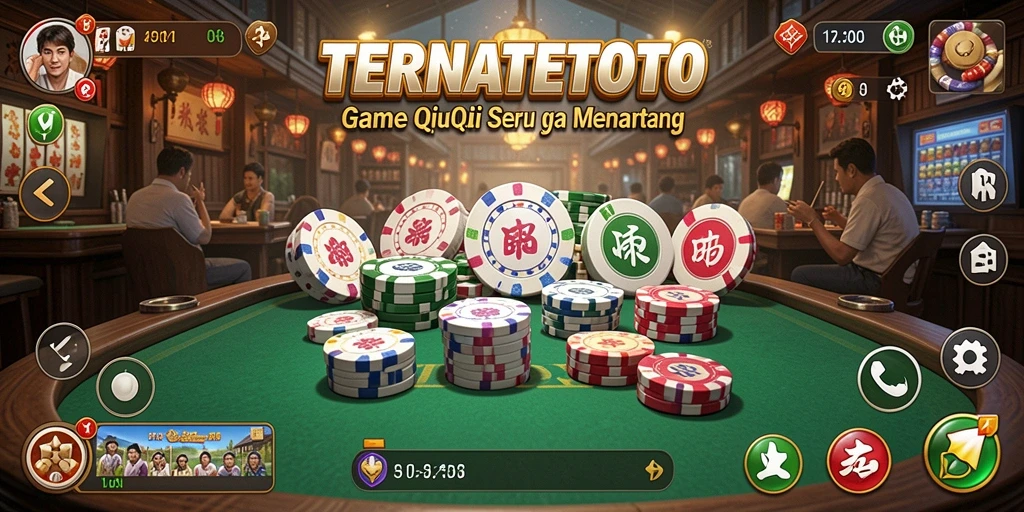Tampilan gameplay seru TERNATETOTO dengan kartu QiuQiu.
