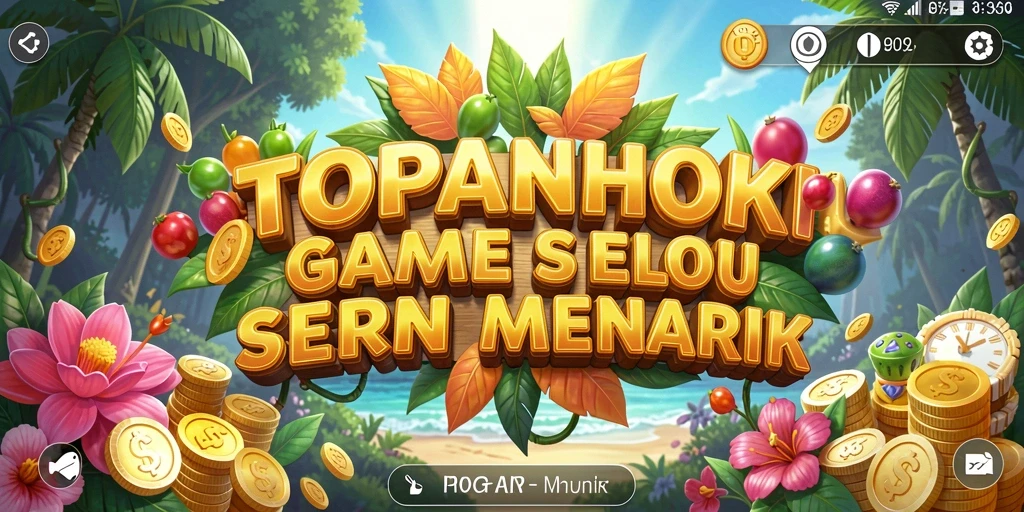 Tampilan gameplay utama TOPANHOKI yang menarik dan seru.