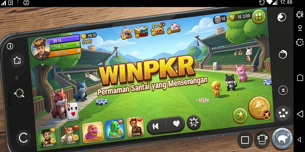 Tampilan gameplay WINPKR yang seru dan mengasyikkan.