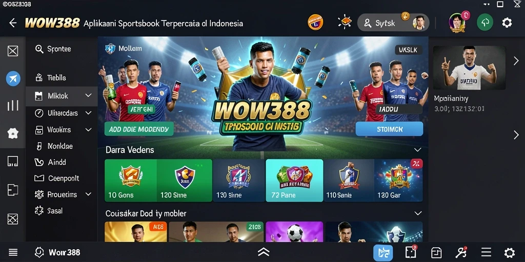 Tampilan gameplay menarik dari aplikasi Sportsbook WOW388.
